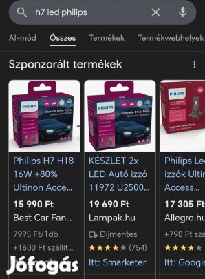 Philips H7 H18 16W +80% Ultinon Access 2500 LED