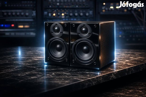 Philips MC730 bass reflex hangfalpár selyem dóm magas zongoralakk feke