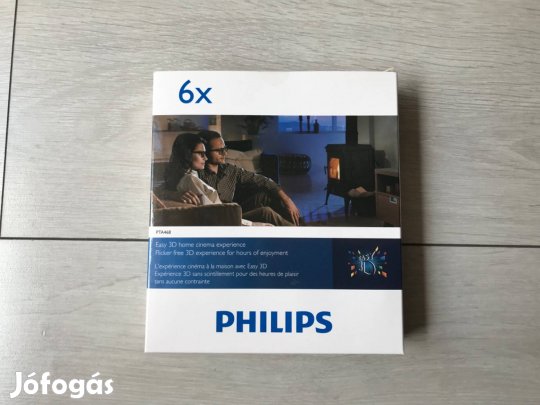 Philips PTA468 passzív 3D szemüveg 6db bontatlan