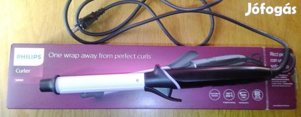 Philips kerámia bevonatos, 25 mm-es henger átmérőjű haj göndörítő