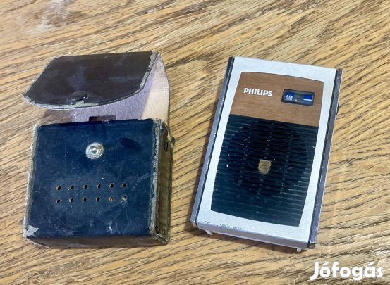 Philips tranzisztoros AM zsebrádió. 1970.