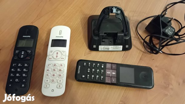 Philips vonalas vezetékes telefon készlet 3db kézibeszélővel