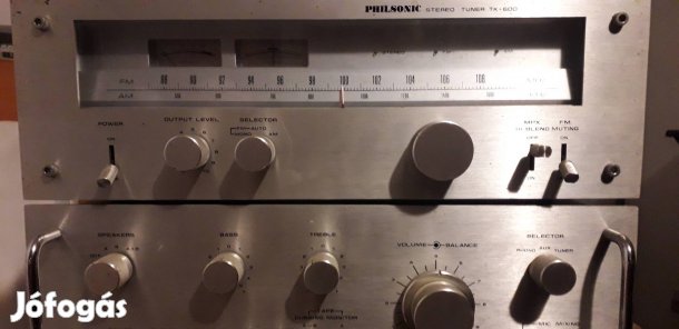 Philsonic erősítő hozzá tartozó tunerral.