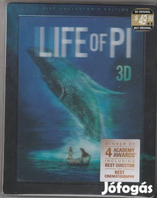 Pi élete Blu-Ray Steelbook 2D + 3D Lentikuláris előlappal