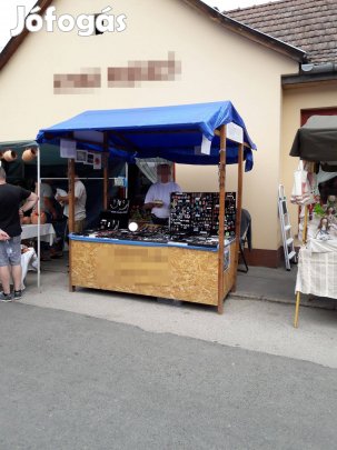 Piaci árusításhoz fa sátor eladó