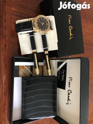 Pierre Cardin ajándék szett.Karóra,tollak,pénztárca.Új!