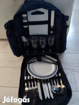 Piknik táska hátizsák felszereléssel