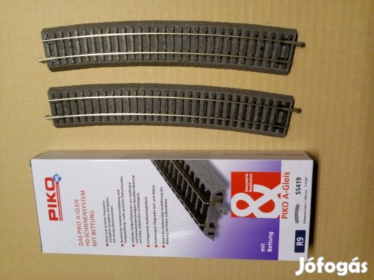 Piko R9 (55419) ágyazatos váltókiegyenlítő íves sín H0