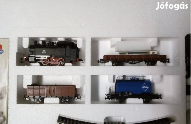 Piko tehervonat szett gőzmozdonnyal kisvasút H0