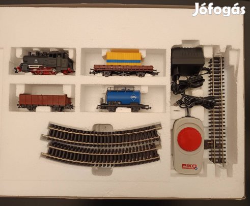 Piko villanyvasút start set, kisvasút készlet gőzmozdonnyal, H0 szett 