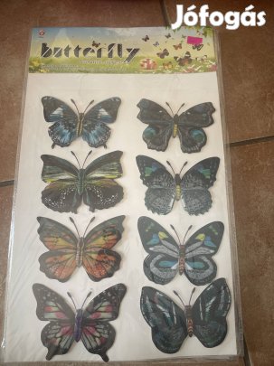 Pillangó mintás dekoráció falmatrica fali dísz