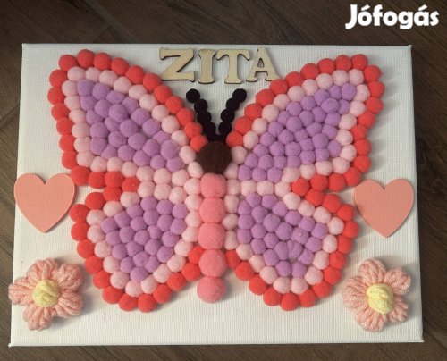 Pillangós baba dekor