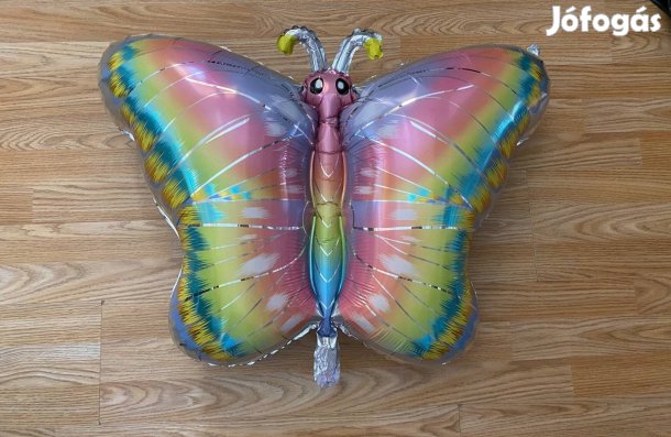 Pillangós fólia lufi Nagy méretű szülinapra is pillangó