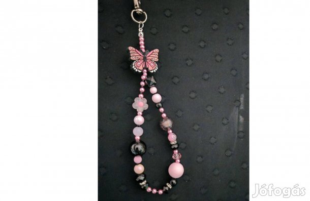 Pillangós kulcstartó,táskadísz,telefondísz