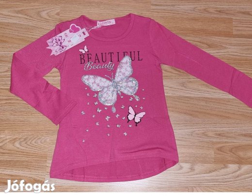Pillangós mintás hosszú ujjú póló 2 féle szín
