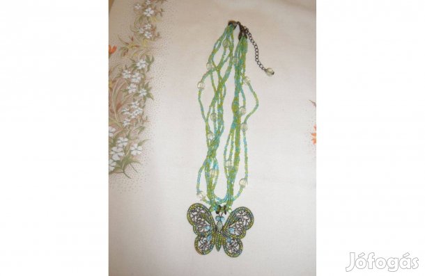 Pillangós nyaklánc, gyöngy