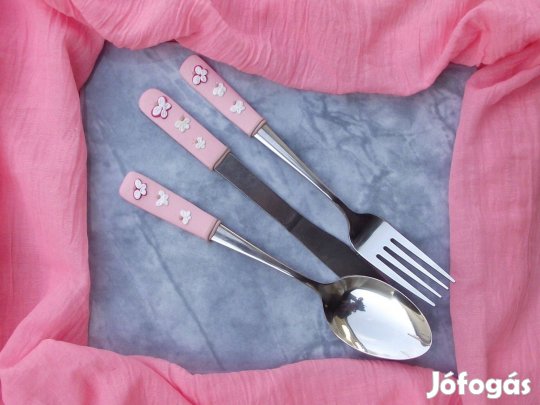 Pillangós süthető gyurmás evőeszközkészlet