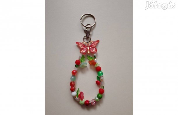 Pillangós táskadísz,kulcstartó,telefondísz