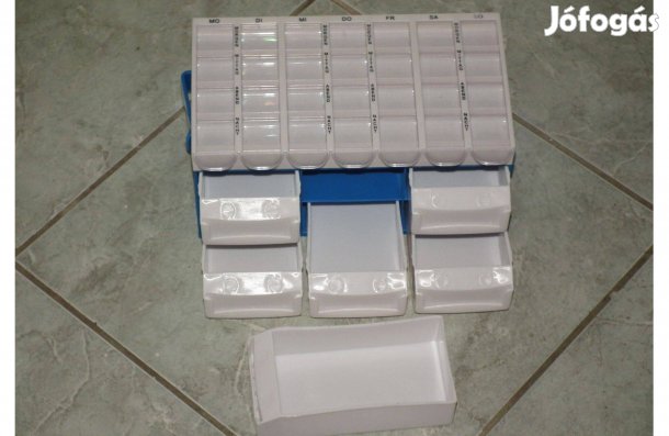 Pillbase Basic nagy méretű új gyógyszer adagoló és gyógyszer tároló