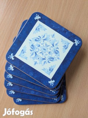 Pimpernel Blue Brocade parafa poháralátét 6 db