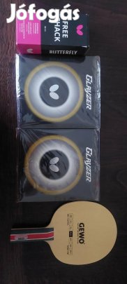 Ping pong ütő borítás,ragasztó plusz ütőfa