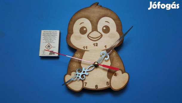 Pingvin falióra gyereknek, húsvétra ajándékba. Húsvéti ajándék óra
