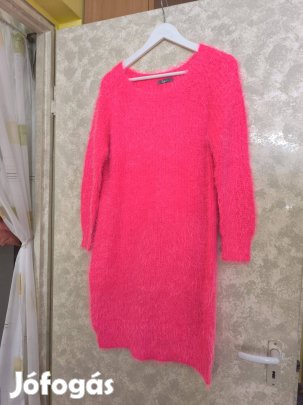 Pink puha kötött meleg ruha