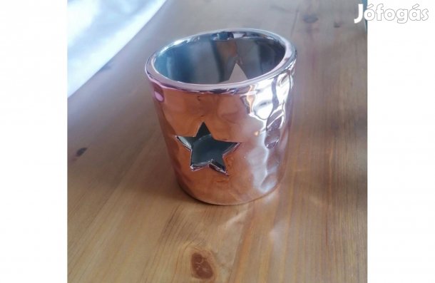 Pink színű kerámia mécsestartó eladó!