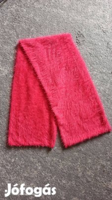 Pink színű pihe puha szőrös sál