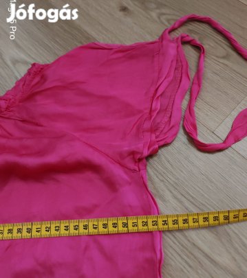 Pink viszkóz selyem női blúz
