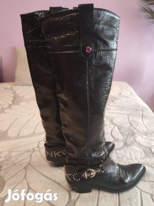 Pinko lakkbőr csizma kitűnő állapotban 39