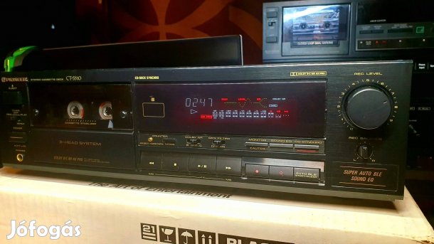Pioneer CT S 510 kazettás deck gyönyörű gyűjtemény db-jaimból vihető.