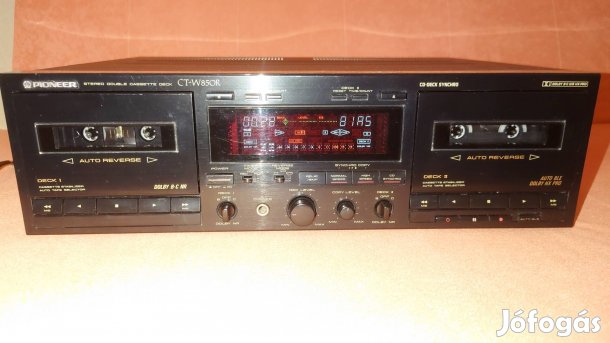 Pioneer CT W 850 R dupla kazettás magnó deck