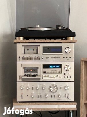 Pioneer erősítő,deck és egyedi építésű minőségi lemezjátszó