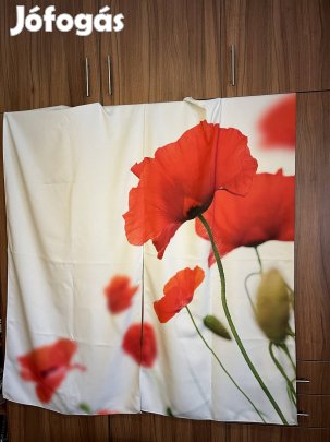 Pipacsos sötétítő függöny (Gabardine)