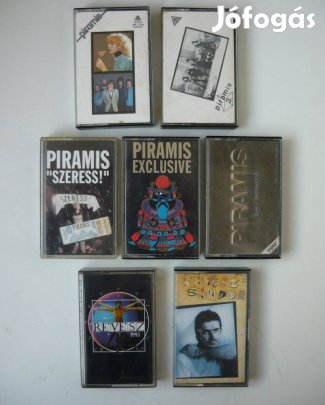 Piramis és Révész Sándor kazetta-kollekció (összesen 7 db)