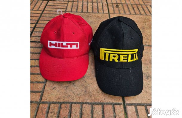 Pirelli hímzett sapka autós sapka piros sapka 2db