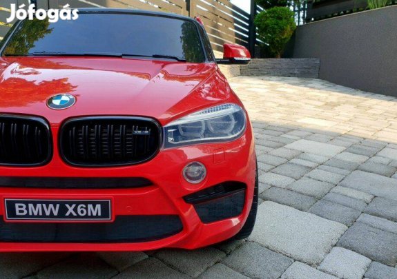 Piros BMW X6M 12V-os 2személyes eredeti elektromos kisautó