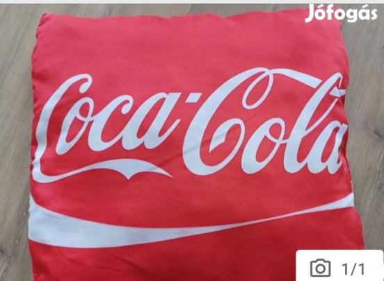 Piros Coca-Cola díszpárna