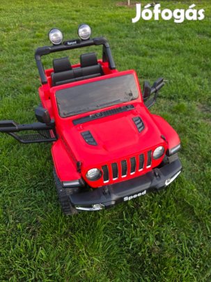 Piros Jeep elektromos kisautó terepjáró gyerekeknek