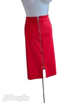 Piros Szoknya Elől, vagy Hátul hordható Végig Cipzárral. Kód: Szok 304