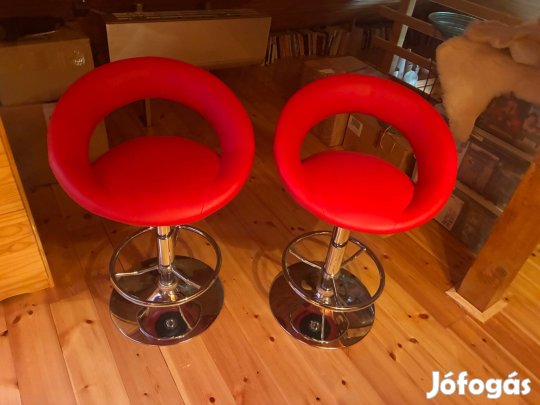 Piros állítható bárszék