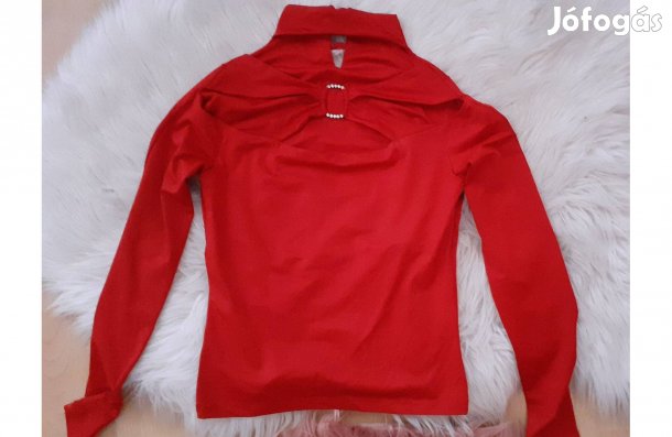 Piros elegáns felső xs