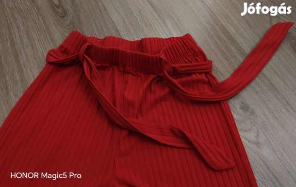 Piros és khaki női nadrág szett 2 db