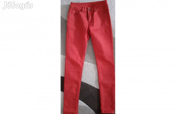 Piros farmernadrág 26/xs