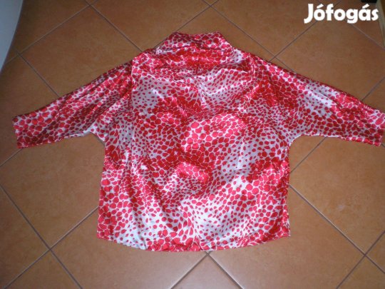 Piros fehér színű női blúz XL-es XL érdekes szinte új