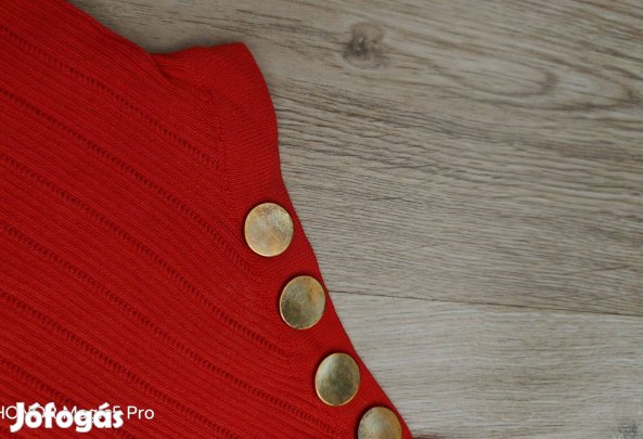 Piros kötött női ujjatlan Xs-S