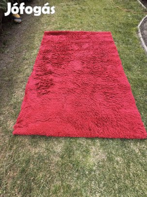 Piros modern shaggy szőnyeg eladó