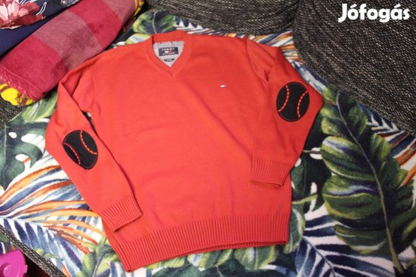 Piros noi kotott pulover, Xxs/S, Uj
