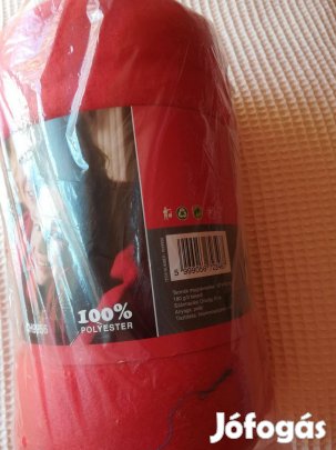 Piros puha takaró,127x152 cm,új bontatlan.!/74